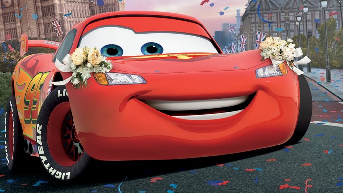 Lightning McQueen from Cars 2 in London