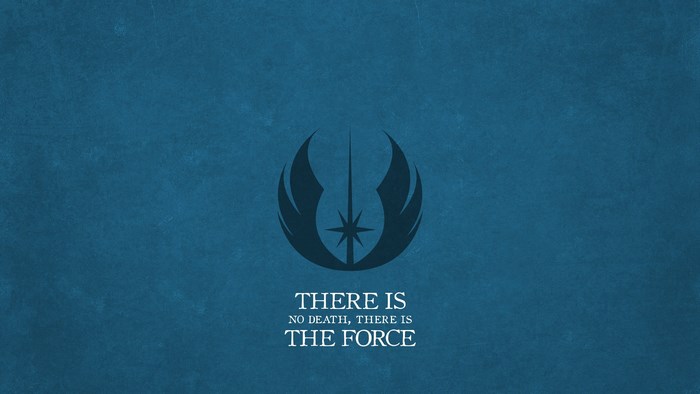 Jedi Order symbol with Star Wars quote