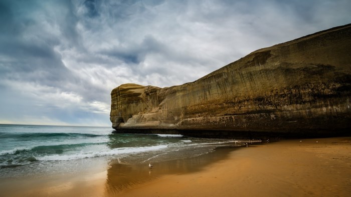 Cliff overlooking the ocean