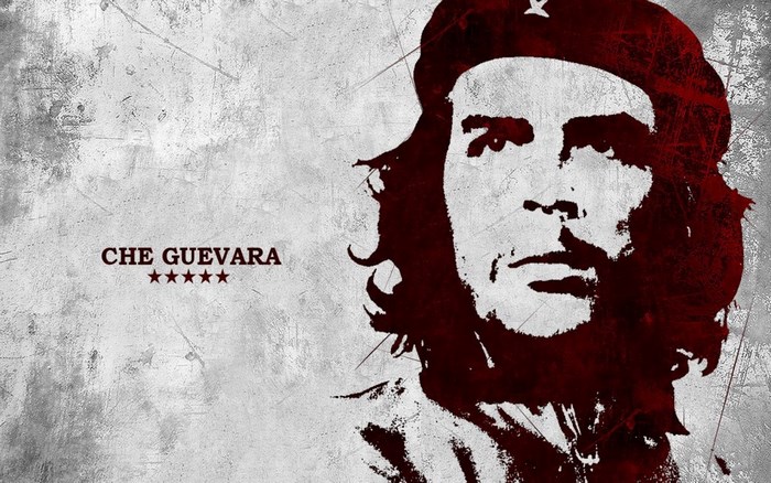 Che Guevara portrait with stars