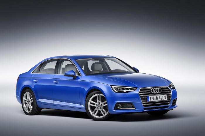 Blue Audi A4 Sedan