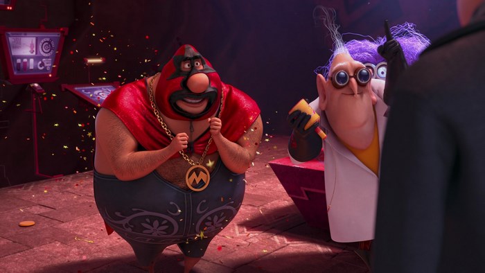 Dr. Nefario and Balthazar Bratt from Despicable Me 2