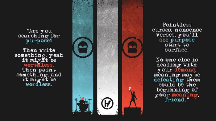 Twenty One Pilots quote wallpaper