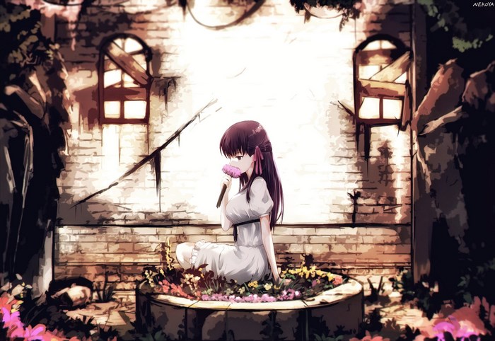 Girl with flower from Fate/stay night: Heaven's Feel