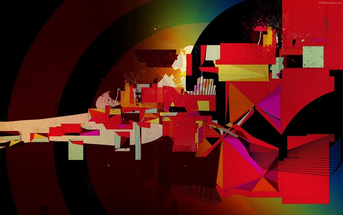 Abstract geometric shapes and colors