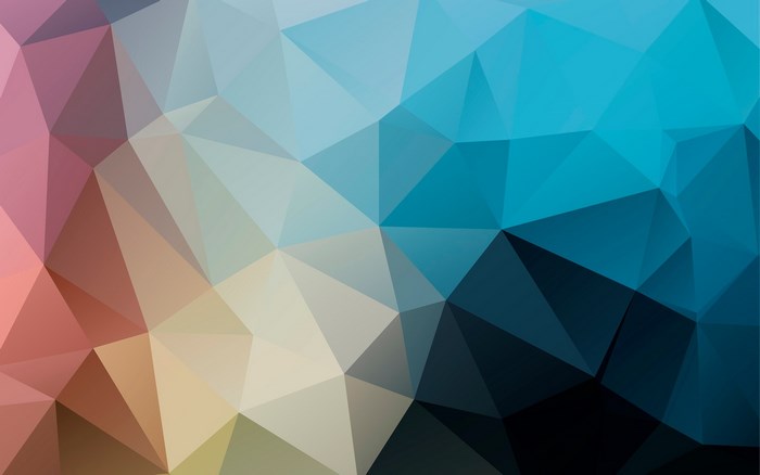 Abstract Geometric Polygon Pattern with Gradient Colors