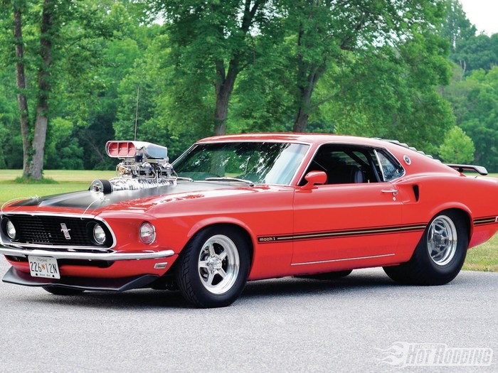 1969 Ford Mustang Mach 1 with supercharger