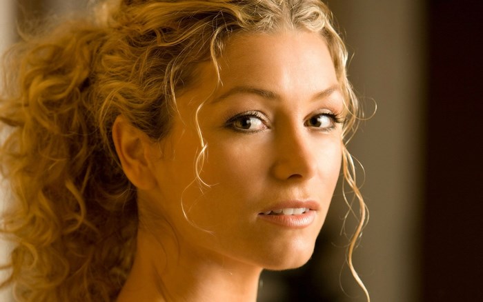 Close-up Portrait of Heather Vandeven with Curly Hair