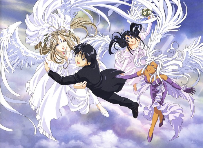 Jayshon Robin and Angels from Ah My Goddess