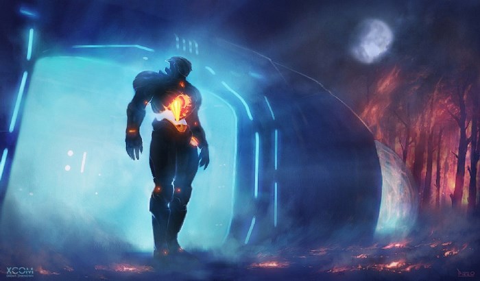 Futuristic Soldier from XCOM Enemy Within Sci-Fi Portal