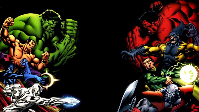 Marvel Heroes Hulk Namor Silver Surfer Red Hulk Wolverine
