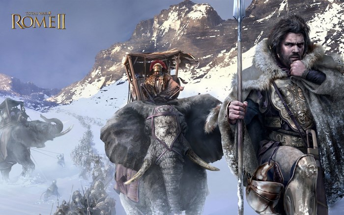 Total War: Rome II Elephants in Snowy Mountains
