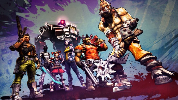 Borderlands 2 characters group shot