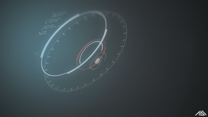 Abstract Futuristic HUD Display
