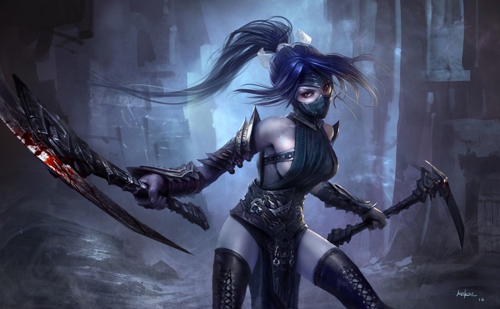 Fierce Female Warrior from League of Legends