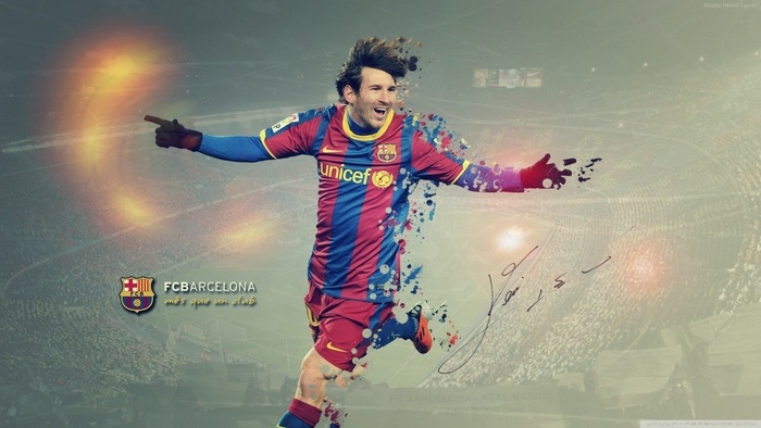 Celebration Pose of Leo Messi