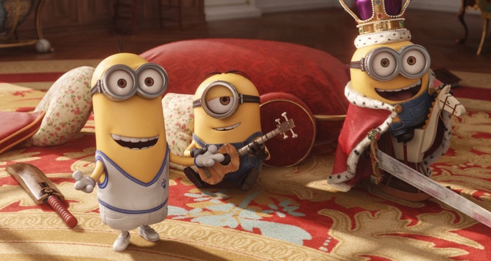 Minions in royal attire and sportswear