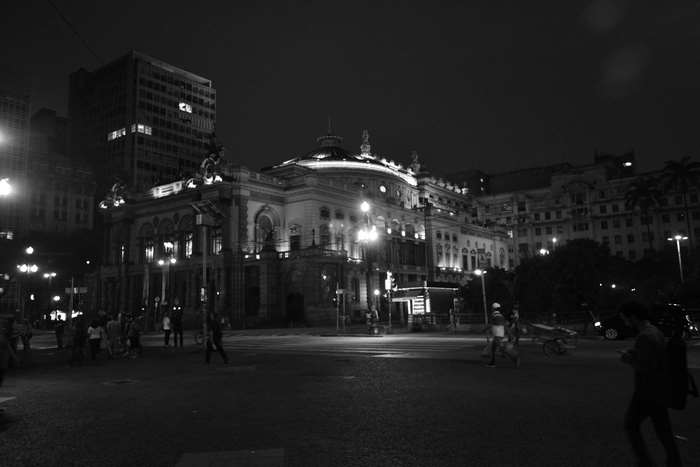 Teatro Municipal, Sao Paulo at Night