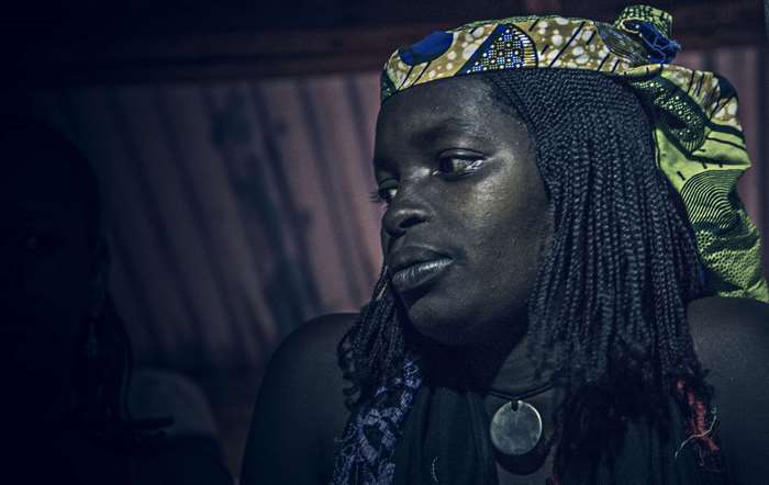 Woman with braids and headwrap in Lagos, Nigeria 4K