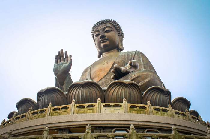 The Tian Tan Buddha statue in Hong Kong