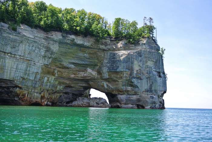 Pictured Rocks National Lakeshore Arch, Lake Superior