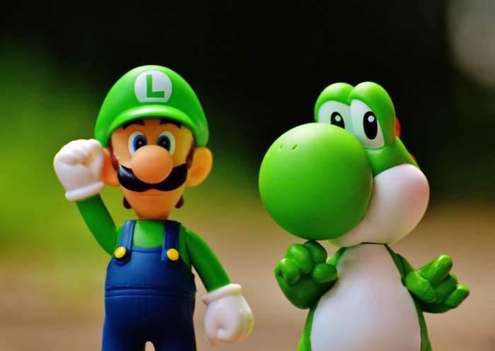 Luigi and Yoshi from Nintendo