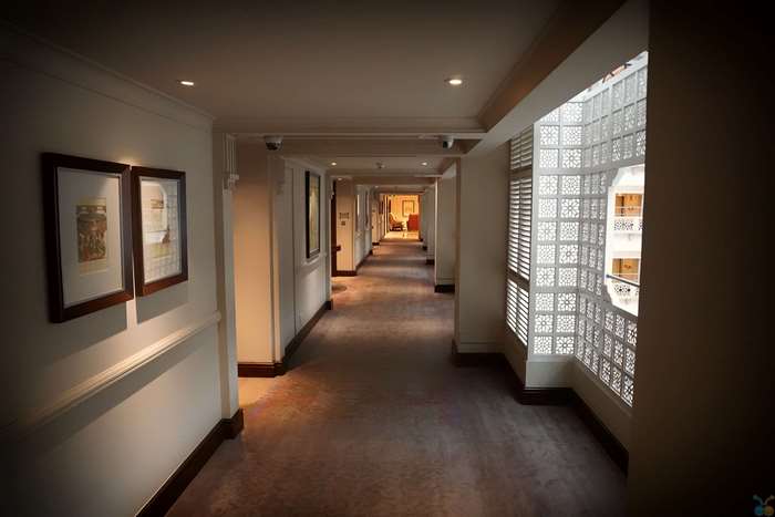 Hotel hallway interior design 4K