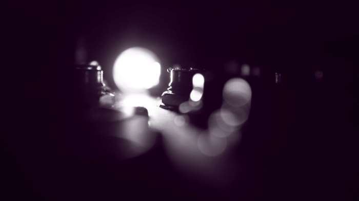 Abstract bokeh lights and dark background
