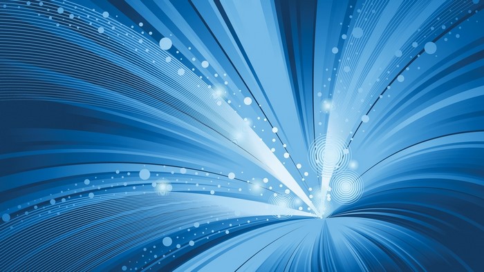 Dynamic Blue Striped Light Burst