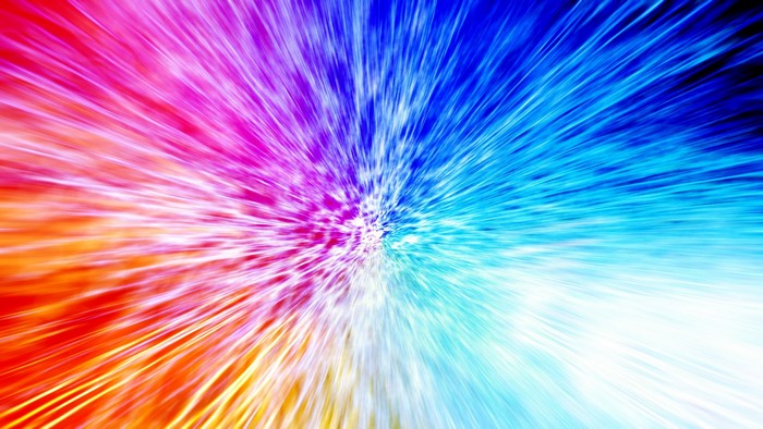 Colorful light streaks abstract background