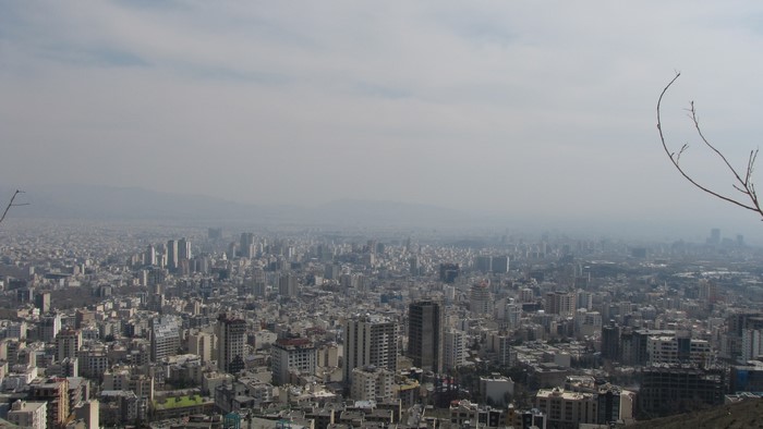 Panoramic view of Tehran, Iran from above