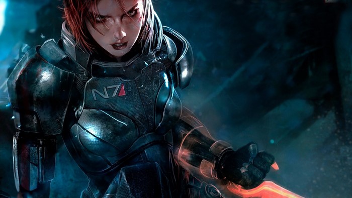 Female Shepard from Mass Effect 3
