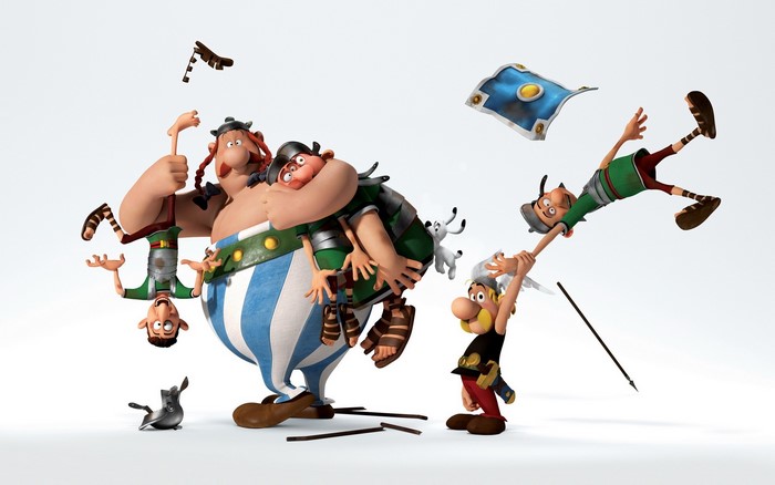 Asterix and Obelix from Asterix: The Domain of the Gods