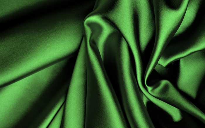Green Silk Fabric Texture
