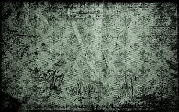 Grunge texture with fleur-de-lis pattern and scratches