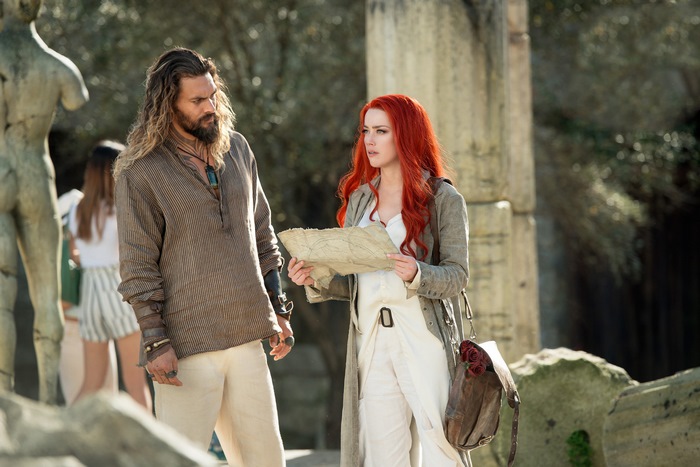 Aquaman Mera and Arthur Curry with a map