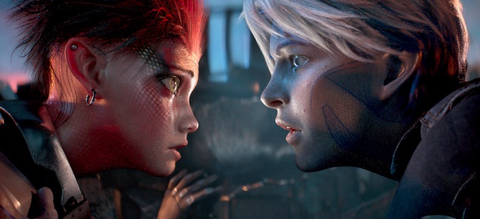 Alita and Z in Ready Player One