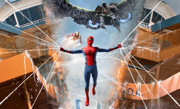 Spider-Man from Spider-Man: Homecoming with Iron Man and Vulture