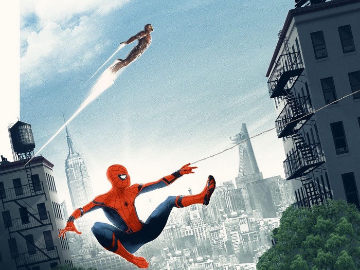 Spider-Man and Iron Man in New York City