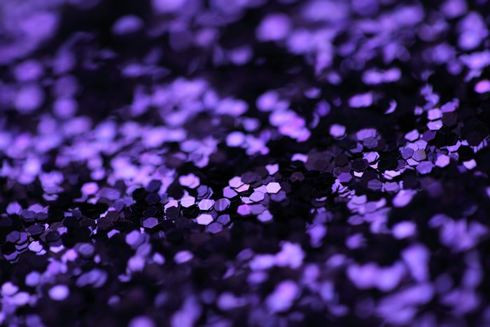 Purple Hexagonal Glitter Pattern