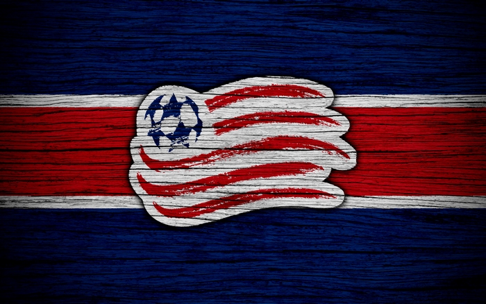 New England Revolution Logo on Wood Texture