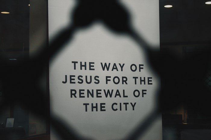 The Way of Jesus for Renewal of the City Sign