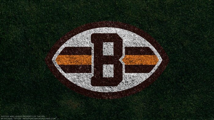 Cleveland Browns NFL Logo on Grass