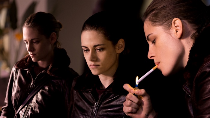 Kristen Stewart smoking a cigarette