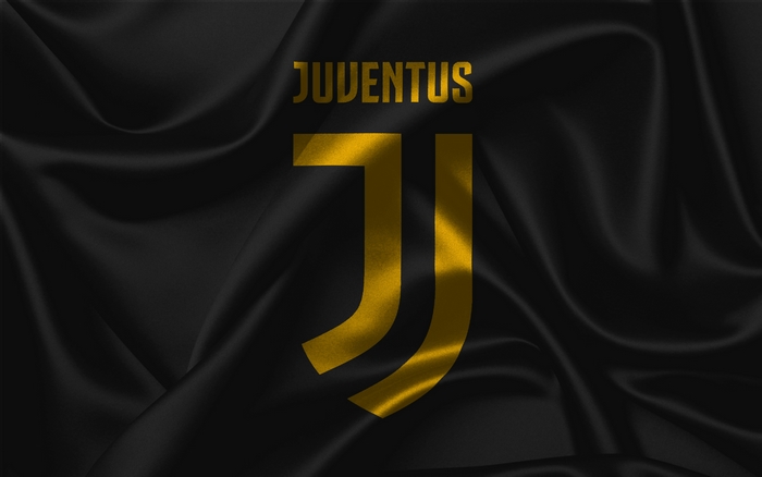 Juventus F.C. logo on black fabric