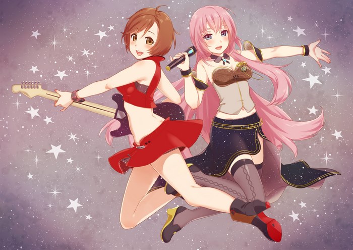 Meiko and Luka Megurine from Vocaloid