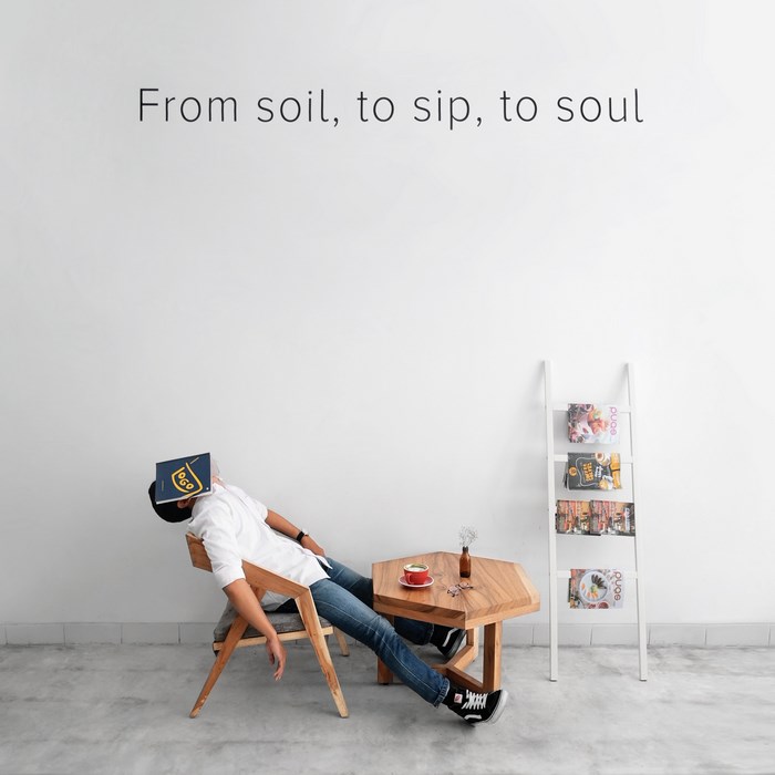 Man sleeping on chair with book on head