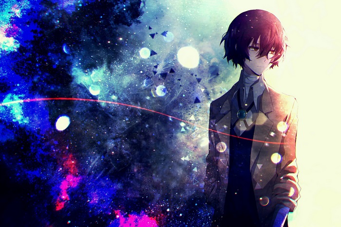 Dazai Osamu from Bungou Stray Dogs in space
