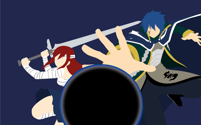 Erza Scarlet and Jellal Fernandes from Fairy Tail