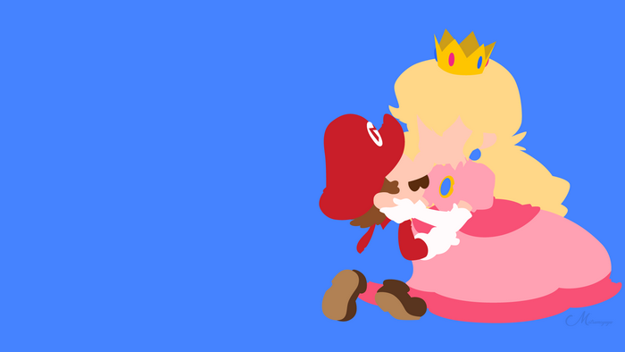 Mario and Peachette from Super Mario